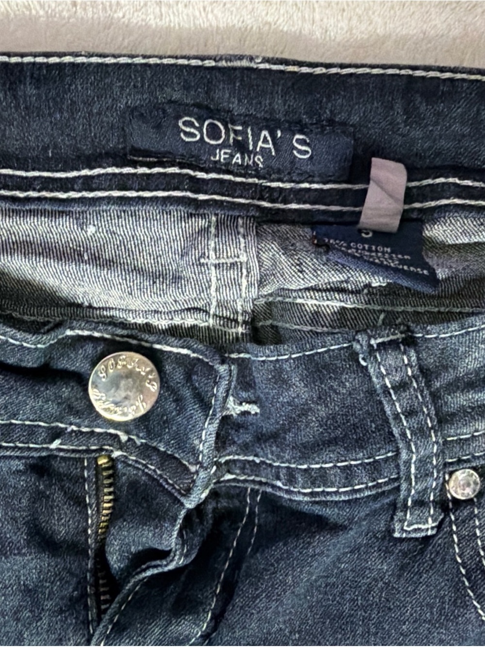 Sofias jeans size 9 Women's Dark Blue Denim Jeans